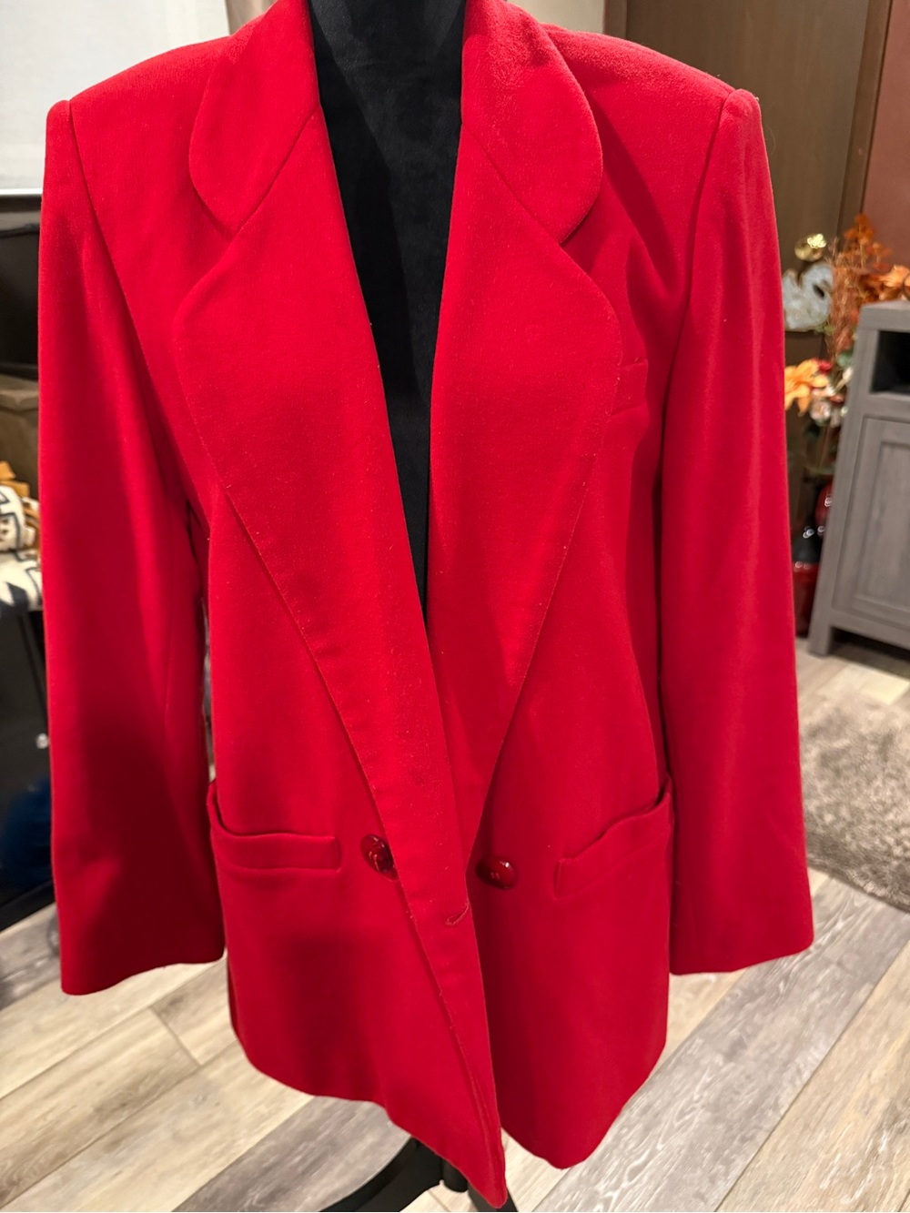 Casual Corner Vibrant Red Women's Blazer Jacket
